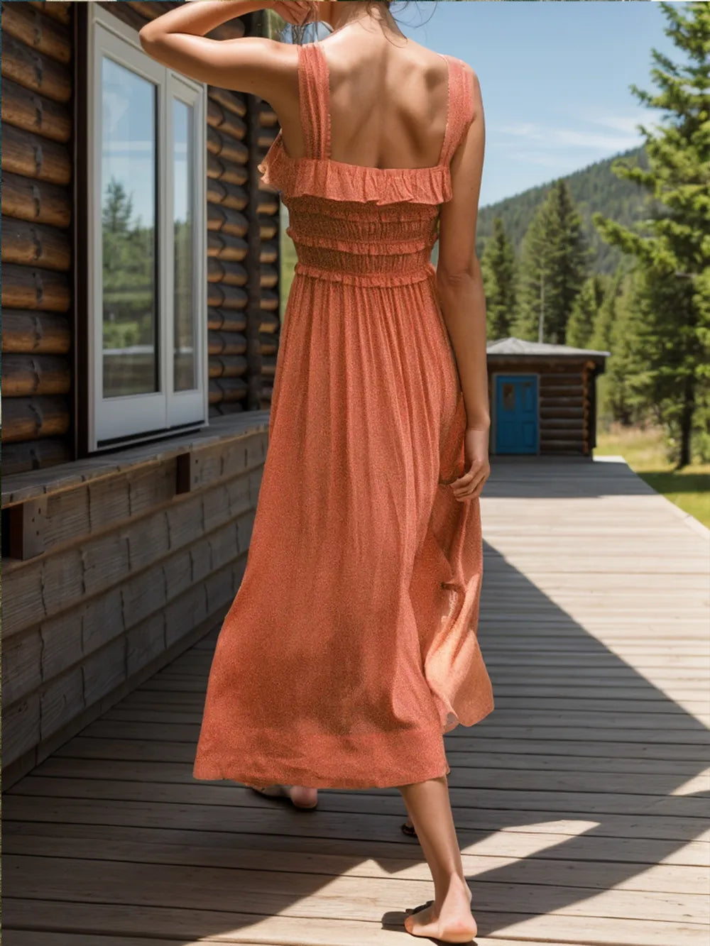 Women's dress for beach leisure vacation