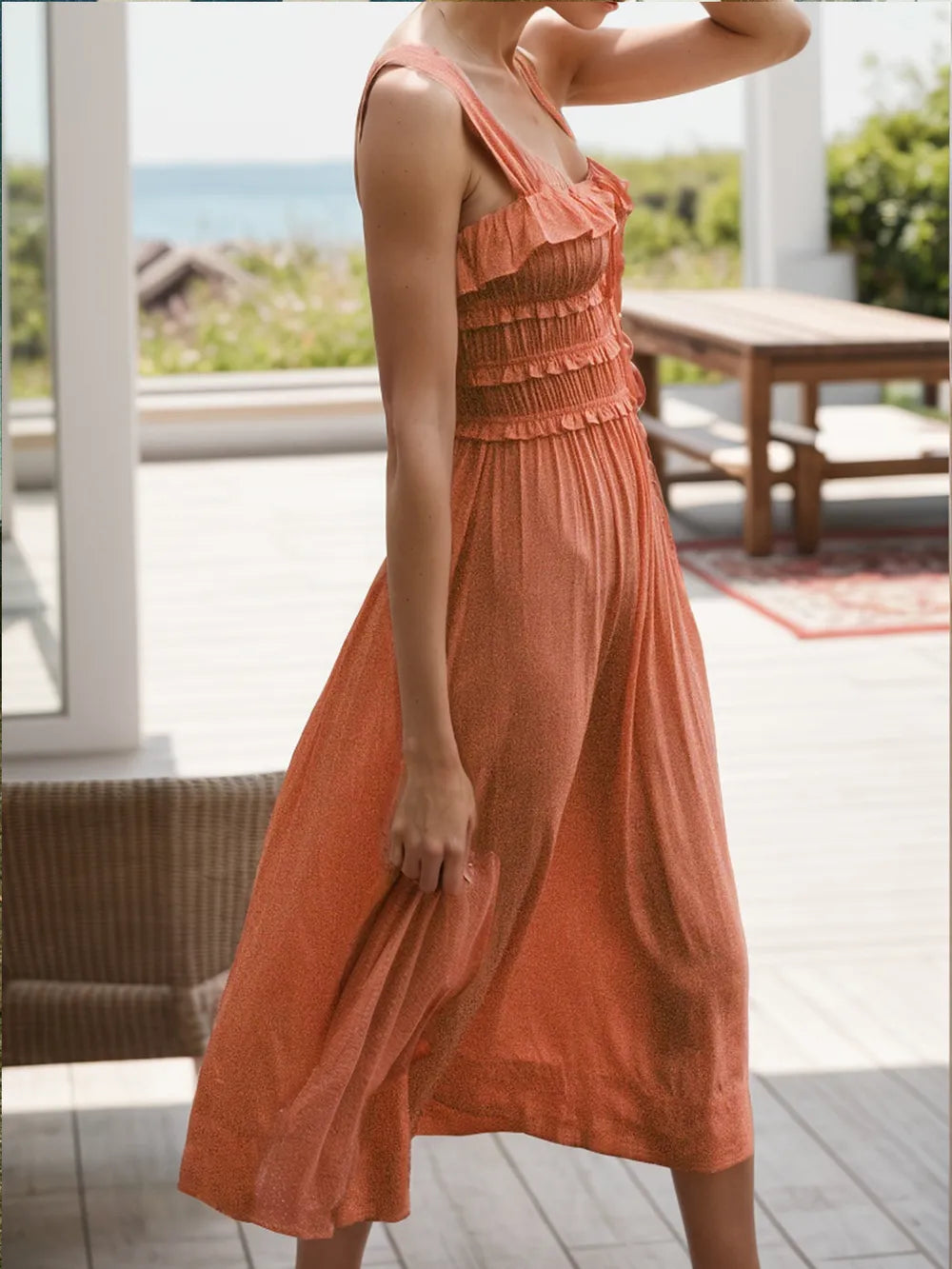 Women's dress for beach leisure vacation